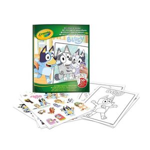 LIBRO PARA COLOREAR + STICKERS BLUEY