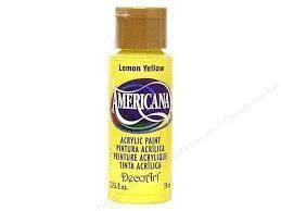 PINTURA ACRILICA 59ML LEMON YELLOW AMERICANA