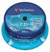 CD-R VERBATIM 700MB 52X TARRINA 25 UNIDADES