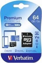 TARJETA DE MEMORAIA SD 64 GB VERBATIM ADAPTADOR