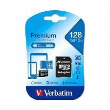 TARJETA DE MEMORAIA SD 128 GB VERBATIM ADAPTADOR