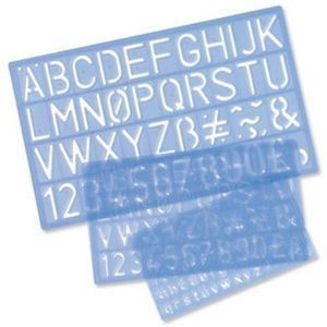 PLANTILLA LETRAS 10MM HELIX