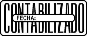 SELLO CONTABILIZADO FECHA EMPUÑADURA DE MADERA TRODAT