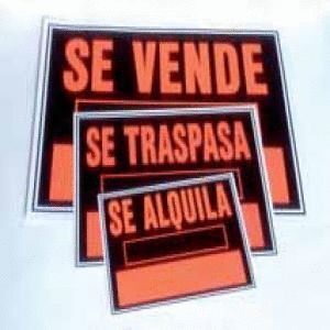 CARTEL FLUORESCENTE 35X25 SE VENDE