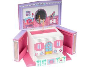 JOYERO MUSICAL CASA SWEET 21,5X12,5X16,5CM