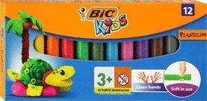 PLASTILINA BIC KIDS PACK 12 COLORES VIVOS