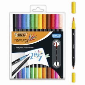 ROTULADORES BIC INTENSITY DOBLE PUNTA 12 UNIDADES
