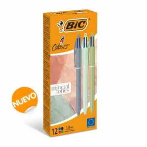 BOLIGRAFO BIC 4 COLORES MINERAL TONES SURTIDO UNIDAD