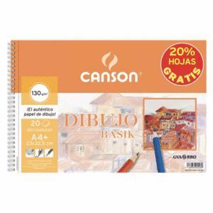 BLOC DIBUJO CANSON BASIK ESP. MIC. C.REC. A4+ 130G 16+4H