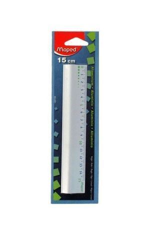 REGLA ALUMINIO MAPED 15CM