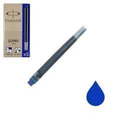 RECAMBIO PARKER PLUMA QUINK AZUL BLISTER 5 UNIDADES