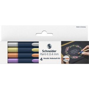 ROTULADORES METÁLICOS SCHNEIDER PAINT-IT 050 4 COLORES