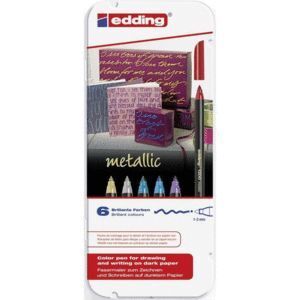 ROTULADOR EDDING 1200 METALIZADOS 6 COLORES SURTIDOS