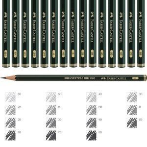 LAPIZ GRAFITO 9000 HB FABER CASTELL