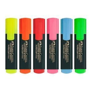 MARCADOR FABER CASTELL FLUOR AZUL. Marcadores, subrayadores y recambios.  Doema Papelería