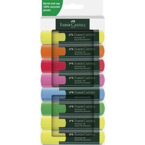 MARCADOR FABER CASTELL TEXTLINER 46 8 COLORES FLUOR SURTIDO