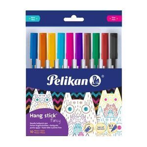 BLISTER 10 BOLIGRAFOS HANG STICK PELIKAN