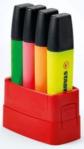 MARCADOR FLUORESCENTE STABILO BOSS ORIGINAL 4 UD BIG BOSS BO