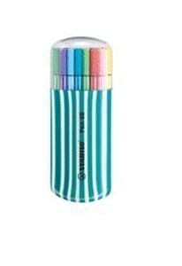 ROTULADOR STABILO PEN 68 ZEBRUI TURQUESA ESTUCHE 20U