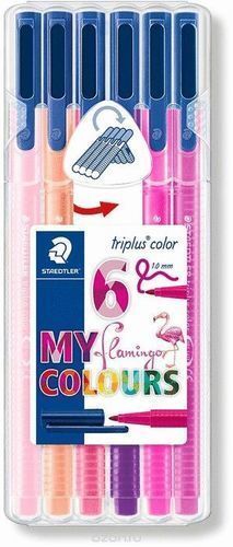 ROTULADORES TRIPLUS COLOR 323 6 COLORES FLAMINGO