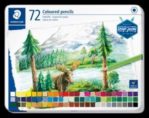 ESTUCHE METÁLICO 72 LÁPICES DE COLORES DESIGN JOURNEY STAEDTLER