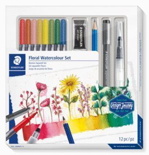 SET STAEDTLER ACUARELABLE FLORAL DESING JOURNEY