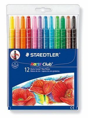 CERAS STAEDTLER GIRATORIAS 12 COLORES 