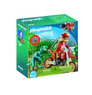 PLAYMOBIL MOTO CON VELOCIRAPTOR 9431