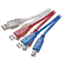 CABLE USB 2.0 A-B 1,5M COLORES