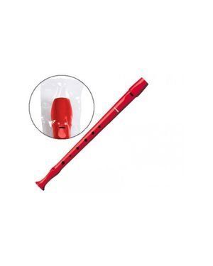 FLAUTA HOHNER 9508 ROJA FUNDA TRANSPARENTE