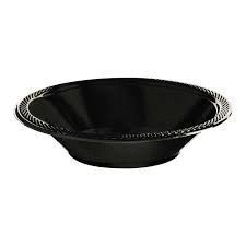 PLATO BOWL NEGRO 20 UNIDADES