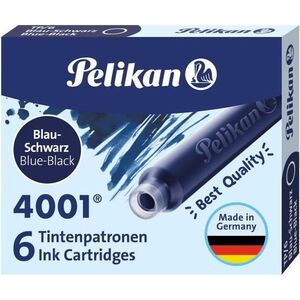 CARTUCHO PELIKAN 4001 TP6 NEGRO