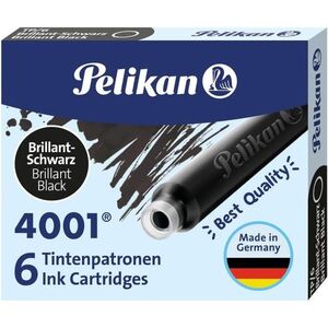 CARTUCHO TINTA PELIKAN 4001 TP6 NEGRO