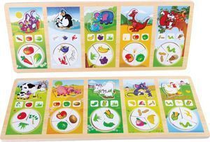 PUZZLE ANIMALES Y SUS COMIDAS 4228