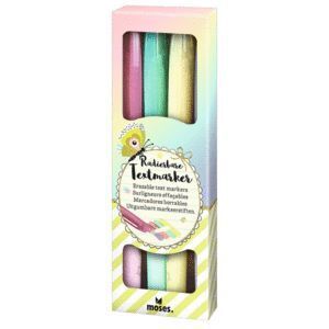 SET DE 4 MARCADORES PASTEL BORRABLES