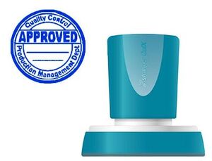 SELLO X'STAMPER QUIX AZUL REDONDO DIAMETRO 38 MM Q-53