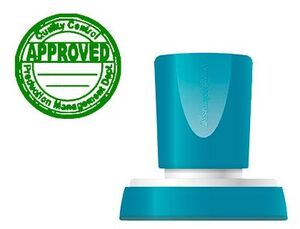 SELLO X'STAMPER QUIX VERDE REDONDO DIAMETRO 38 MM Q-53