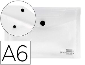 CARPETA CON BROCHE PP A6 CRISTAL