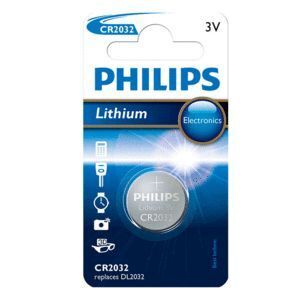 BLISTER PILA BOTÓN PHILIPS LITIO CR2032 3V