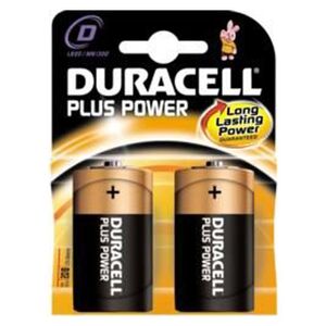 PILAS DURACELL PLUS POWER 100 LR20 MN1300 BLISTER 2 UNIDADES