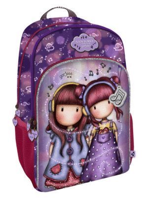 MOCHILA 29X45 3 CREMALLERAS SANTORO GORJUSS MORADO