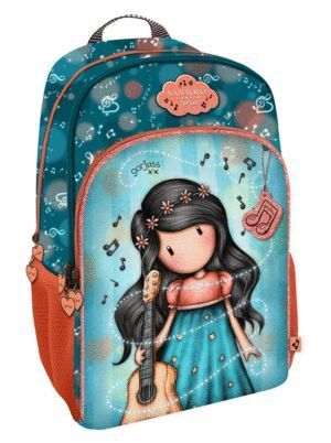 MOCHILA 29X45 3 CREMALLERAS SANTORO GORJUSS TURQUESA