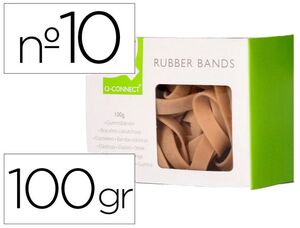 BRAZALETE Q-CONNECT 100GR 9X10MM NUMERO 10