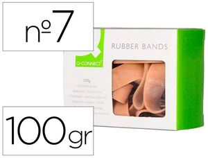 BRAZALETE Q-CONNECT 100GR 70X5MM NUMERO 7