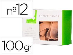 BRAZALETE Q-CONNECT 100GR 10X12MM NUMERO 12