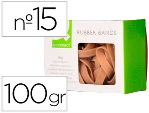 BRAZALETE Q-CONNECT 100GR 9X5MM NUMERO 15