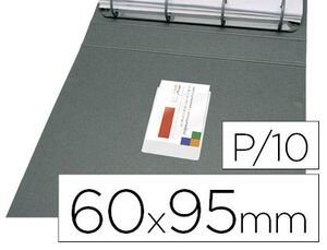 FUNDAS TARJETAS VISITA 60X95MM Q-CONNECT