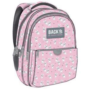 MOCHILA 29X20 ANIMALITOS ROSAS