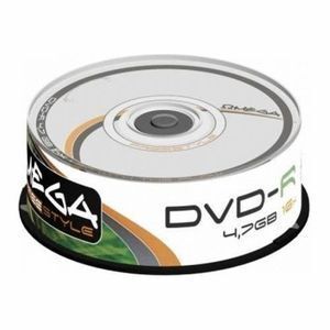 TARRINA DVD-R OMEGA 25 UNIDADES