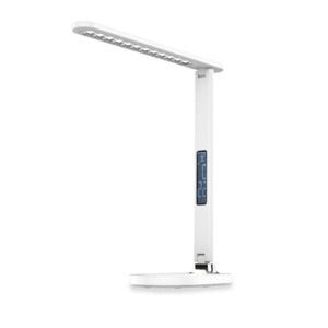 LAMPARA LED 13W CON RELOJ-ALARMA-TEMPERATURA PLATINET